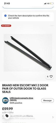 Escort mk1 pair door - mk1,