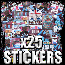 25x West Ham Ultras Stickers: Inspired by Irons, Terrace Culture, Awaydays,