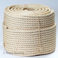 Natural sisal decking rope - natural, 6mm