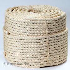 NATURAL SISAL DECKING ROPE 6mm 8mm 10mm 12mm 14mm 16mm 18mm 20mm 24mm 28mm