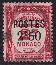 MONACO 1937-38 Postage Due