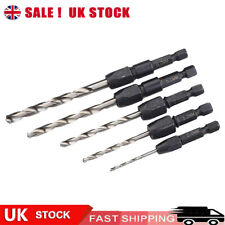 5Pcs Snappy Quick Change Hex Shank HSS Drill Bit Set 2,3.2,4,5,6mm UK