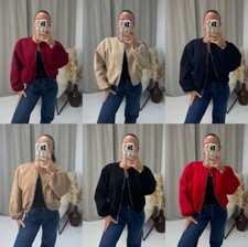 Women's Balloon Sleeve Bomber