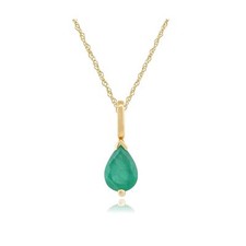 Classic Pear Emerald Pendant