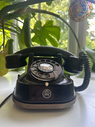 Vintage telephone with - telephone,