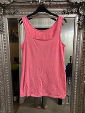 Papaya Matalan Women’s Pink Longline Vest Top T-shirt Size 14