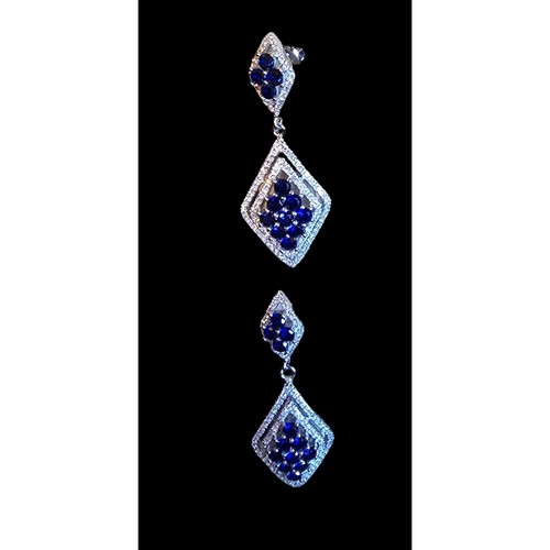Blue crystal geometric drop - geometric,