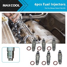 6X Diesel Fuel Injectors For