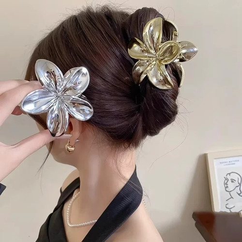 Retro gold silver flower - gold,