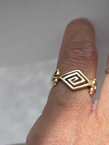 14k gold greek ring 585 - gold,