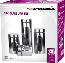 NEW 4PC STAINLESS STEEL TEA