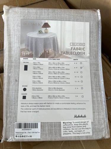 Mebakuk oblong tablecloth - oblong,