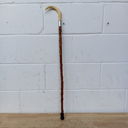 Vintage wooden walking stick - vintage,