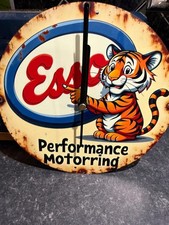 Esso metal wall Clock 20cm x 20cm  8in x 8in