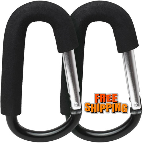 Carabiner baby buggy clips - carabiner,