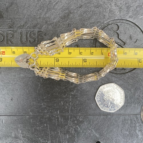 1978 silver gate - silver, padlock
