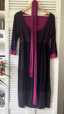 Maternity Tiffany Rose COLOUR BLOCK DRESS purple size 3 (uk size 12) used