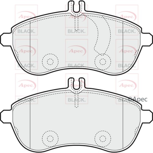 Brake pads set for mercedes - brake,