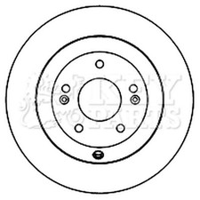 2x Brake Discs Solid For
