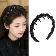 Toothed Wave Headband With