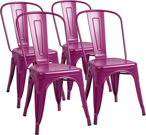 Stackable metal chairs bistro - stackable,