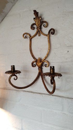 Vintage gold gilt leaf maison - gilt,