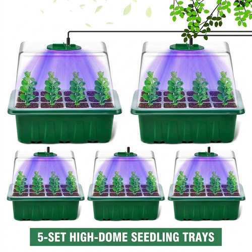 5pcs seed starter tray - w/, full