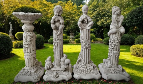 Four seasons garden statues - four,