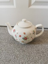 Cath Kidston Teapot. Pink Sprig Design.