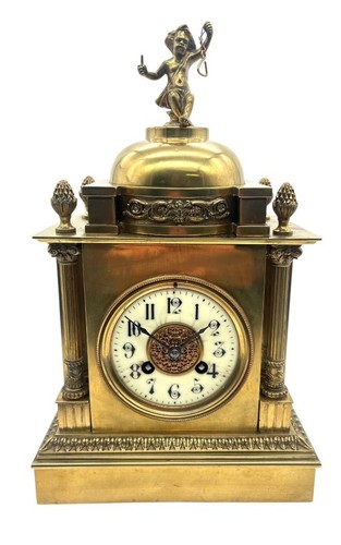 Solid ormolu bronze mantel - ormolu,