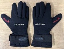 USED OCEANIC Mako 5 Neoprene SCUBA Gloves, Size L (fits more like M)