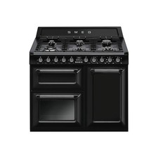 Smeg Victoria 100cm Dual Fuel Range Cooker - Black TR103BL