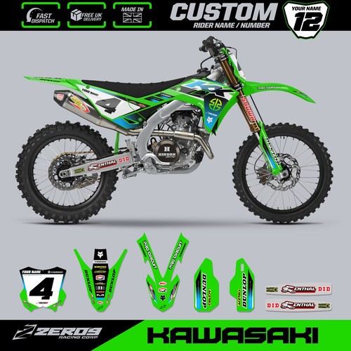Kawasaki motocross graphics - motocross,