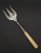 Antique Fork Serving Meat