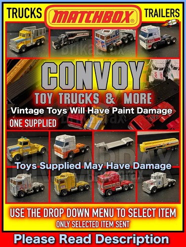 Matchbox convoy trucks - matchbox,