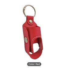 Asthma Inhaler Storage Case Portable  Compact Keyring  Travel-Friendly RED 
