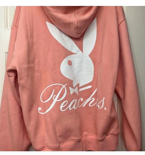 Pink playboy peaches hoodie - playboy,