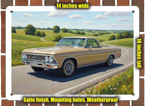 Metal sign 1966 chevrolet el - 1966,