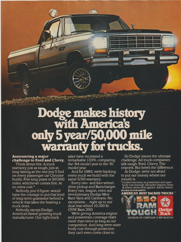 Vintage dodge ram truck - ad,
