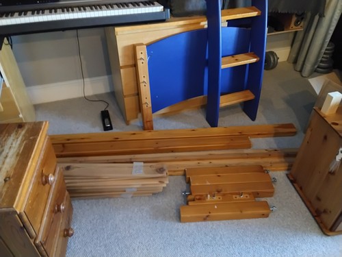 Pine blue mid sleeper cabin - &,