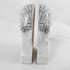 Phrenology Head Ceramic 8.5 inches tall (H25)