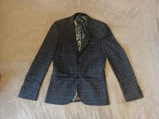 Men's Next Navy Blue Checked