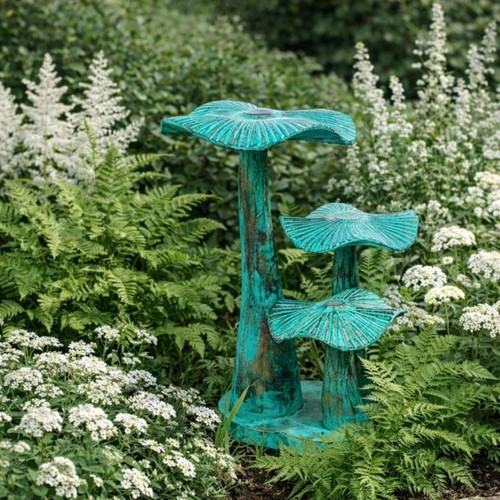 Hand carved wooden green flat - hand,