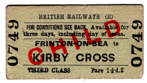 Railway ticket r - ticket:, b.r