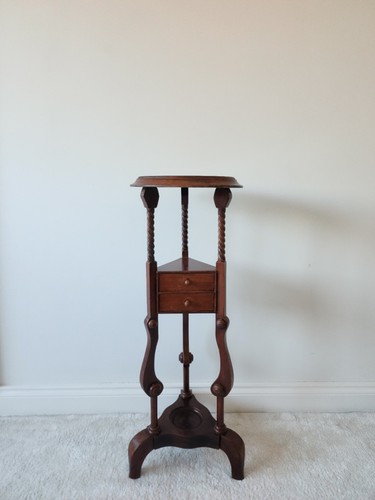 Antique torchere plant stand - plant,