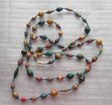 Paper Bead Necklace #jewelry