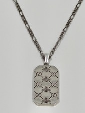 Gucci Signature Silver Pendant