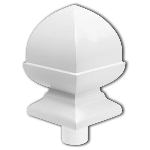 Square acorn newel cap - square, cap–full
