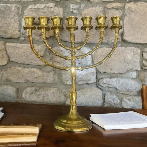 Jerusalem menorah 12 inch - jerusalem,