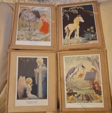 Vintage Pictures x 4 The foal